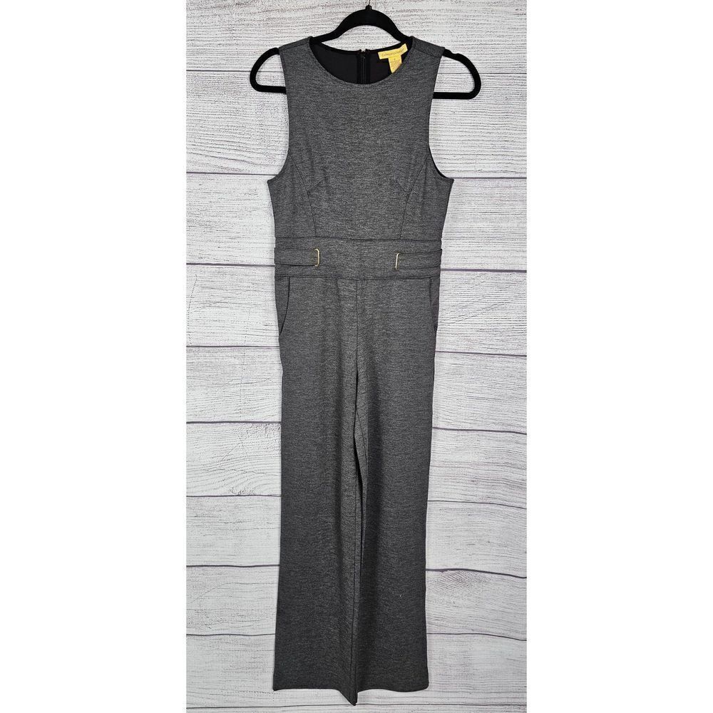 Catherine Malandrino Wide Leg Sleeveless Jumpsuit Grey Size 4